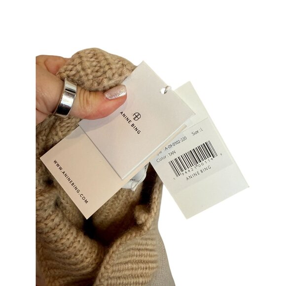 Anine Bing Sydney Sweater in Camel - Size L - Picture 7 of 9